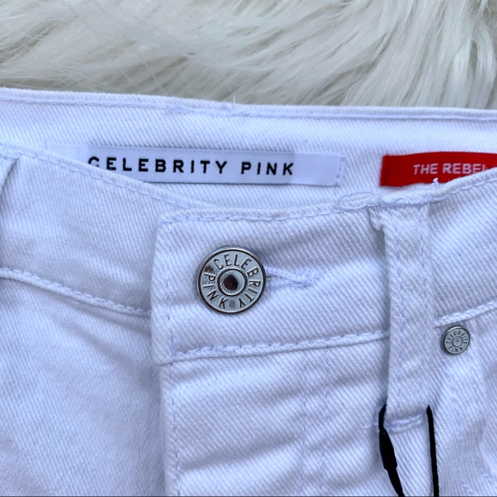NWT Celebrity Pink Women’s White Ultra Hi-Rise Shorts Size 28 - Picture 3 of 9